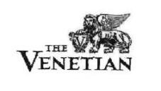 Trademark THE VENETIAN w/ V CREST & WINGED LION logo