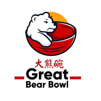 Trademark Great Bear Bowl + Logo dan Huruf Kanji ( 大 熊 熊 )