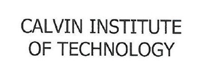 Trademark CALVIN INSTITUTE OF TECHNOLOGY