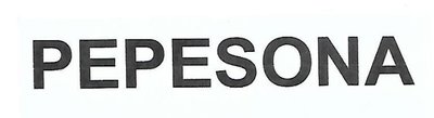 Trademark PEPESONA