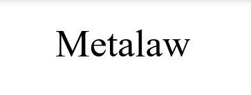 Trademark Metalaw