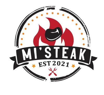 Trademark MI'STEAK + Logo