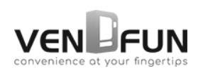 Trademark VENDFUN convenience at your fingertips + Logo