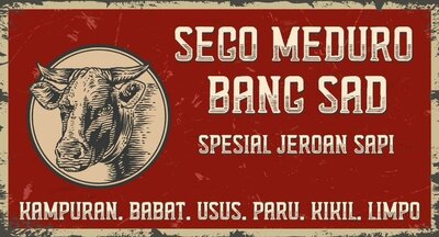 Trademark Sego Meduro Bang Sad Spesial Jeroan Sapi