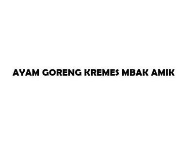 Trademark AYAM GORENG KREMES MBAK AMIK