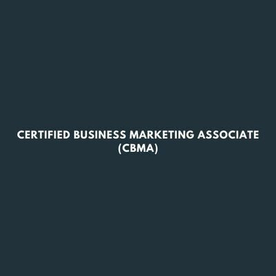 Trademark Certified Business Marketing Associate (CBMA)