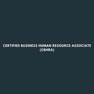 Trademark Certified Business Human Resource Associate (CBHRA)