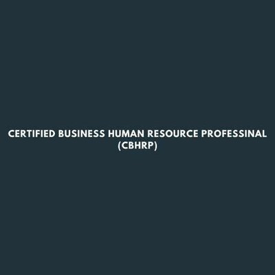 Trademark Certified Business Human Resource Professional (CBHRP)