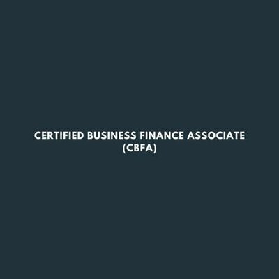 Trademark Certified Business Finance Associate (CBFA)