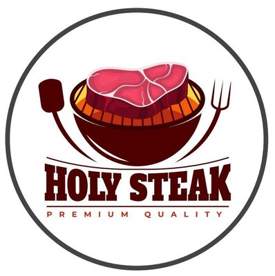 Trademark HOLY STEAK PREMIUM QUALITY + LUKISAN STEAK DAN PANGGANGAN