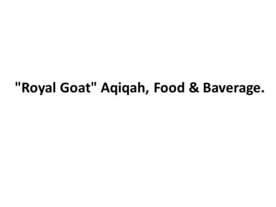 Trademark "Royal Goat" Aqiqah, Food & Baverage.