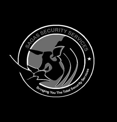 Trademark SAGAS SECURITY SERVICES + Logo