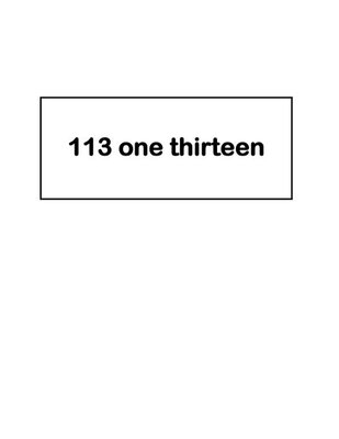 Trademark 113 one one thirteen