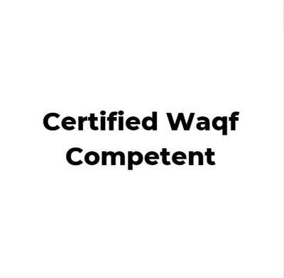 Trademark Certified Waqf Competent