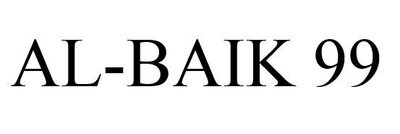 Trademark AL-BAIK 99