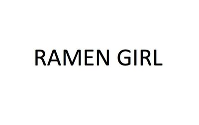 Trademark Ramen Girl