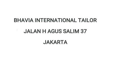 Trademark BHAVIA INTERNATIONAL TAILOR JALAN H AGUS SALIM 37 JAKARTA