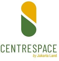 Trademark logo/lukisan disertai kata "CENTRESPACE" yang dibaca sebagai "SEN-ter-speys"