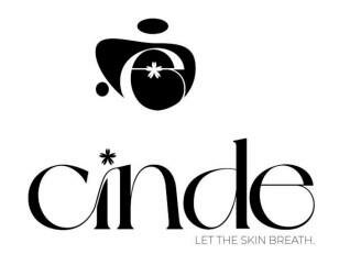 Trademark CINDE LET THE SKIN BREATH dan Logo