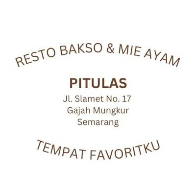 Trademark RESTO BAKSO & MIE AYAM PITULAS JL. SLAMET NO.17, GAJAH MUNGKUR SEMARANG
TEMPAT FAVORITKU