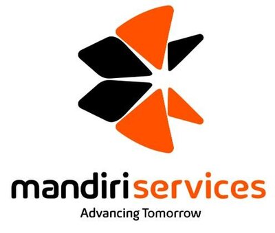 Trademark Mandiri Services Advancing Tomorrow + Logo