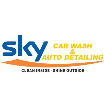 Trademark SKY CarWash Auto Detailing Clean Inside - Shine Outside + Logo