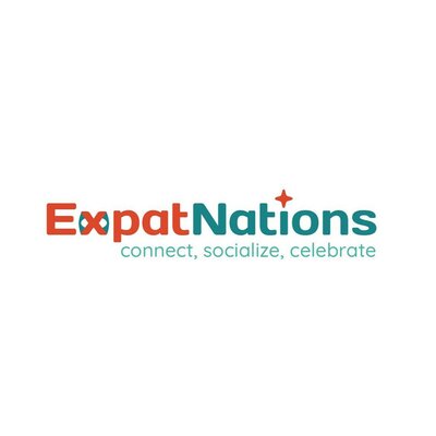 Trademark ExpatNations connect, socialize, celebrate + Logo