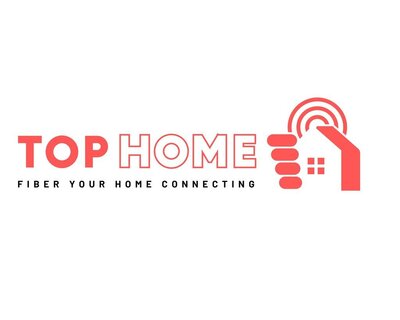 Trademark TOP HOME FIBER YOUR HOME CONNECTING + LOGO