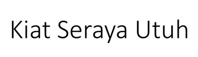 Trademark Kiat Seraya Utuh