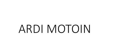 Trademark ARDI MOTOIN