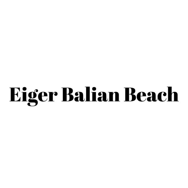 Trademark EIGER BALIAN BEACH