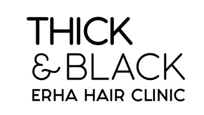 Trademark THICK & BLACK ERHA HAIR CLINIC + LUKISAN