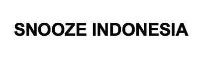 Trademark SNOOZE INDONESIA