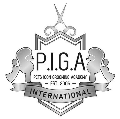 Trademark PETS ICON GROOMING ACADEMY (P.I.G.A.) INTERNATIONAL EST.2006 + Logo