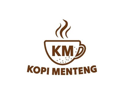 Trademark KOPI MENTENG + LOGO KM DAN GAMBAR CANGKIR