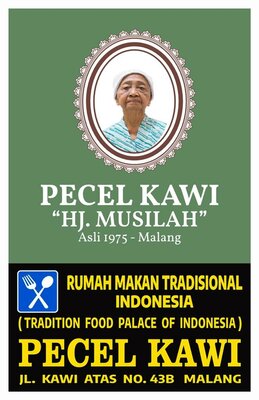 Trademark PECEL KAWI "HJ. MUSILAH" Asli 1975-Malang RUMAH MAKAN TRADISIONAL INDONESIA
(TRADITIO FOOD PALACE OF INDONESIA) PECEL KAWI + LUKISAN HJ. MUSILAH