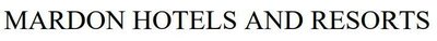 Trademark MARDON HOTELS AND RESORTS