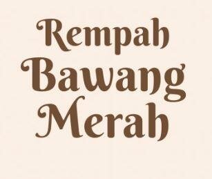 Trademark REMPAH BAWANG MERAH + LOGO