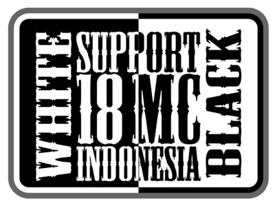 Trademark SUPPORT MC 18 INDONESIA WHITE BLACK + LOGO
