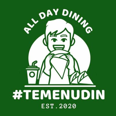 Trademark #Temenudin est. 2020 all day dining + Gambar/Logo