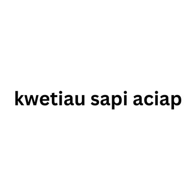 Trademark kwetiau sapi aciap