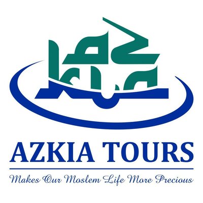 Trademark AZKIA TOURS Makes Our Moslem Life More Precious + Logo