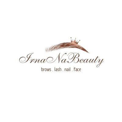 Trademark Irna Nabeauty brows lash nail face + Logo