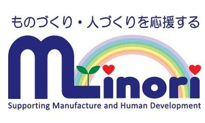 Trademark Minori Supporting Manufacture and Human Development dan huruf ものづくり。人づくりを応援する
dibaca Mono dzukuri. Hito dzukuri o ouen suru + Gambar Pelangi