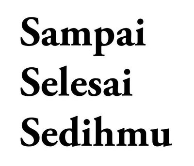 Trademark Sampai Selesai Sedihmu