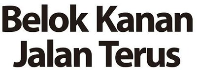 Trademark BELOK KANAN JALAN TERUS