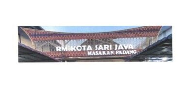 Trademark RM. Kota Sari Jaya Masakan Padang