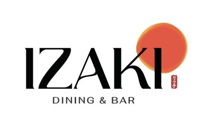 Trademark IZAKI DINING & BAR serta tulisan kanji dan Lukisan