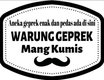 Trademark Warung Geprek Mang Kumis Aneka geprek enak dan pedas ada di sini + LOGO