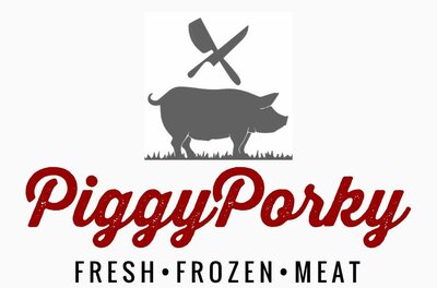 Trademark Piggy Porky Fresh . Frozen . Meat + Logo